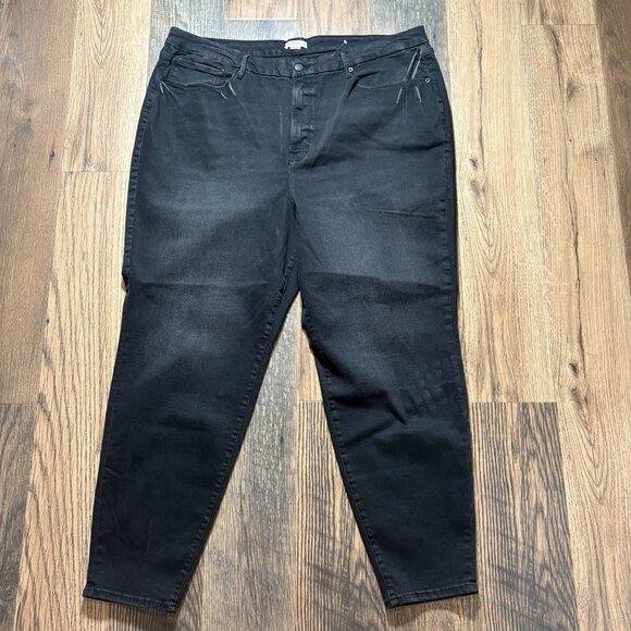Good American Good Waist Jeans Black Size Plus 28-32 NWOT - Picture 1 of 6